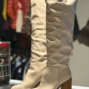 Vici Tan Over the Knee Boots
